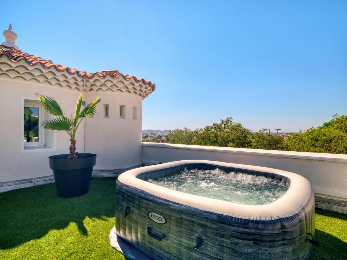 Ferienwohnung La Bastide De Saint Barnabe - Jacuzzi Terrasse Clim Wifi Parking Petanque Marseilles Exterior foto