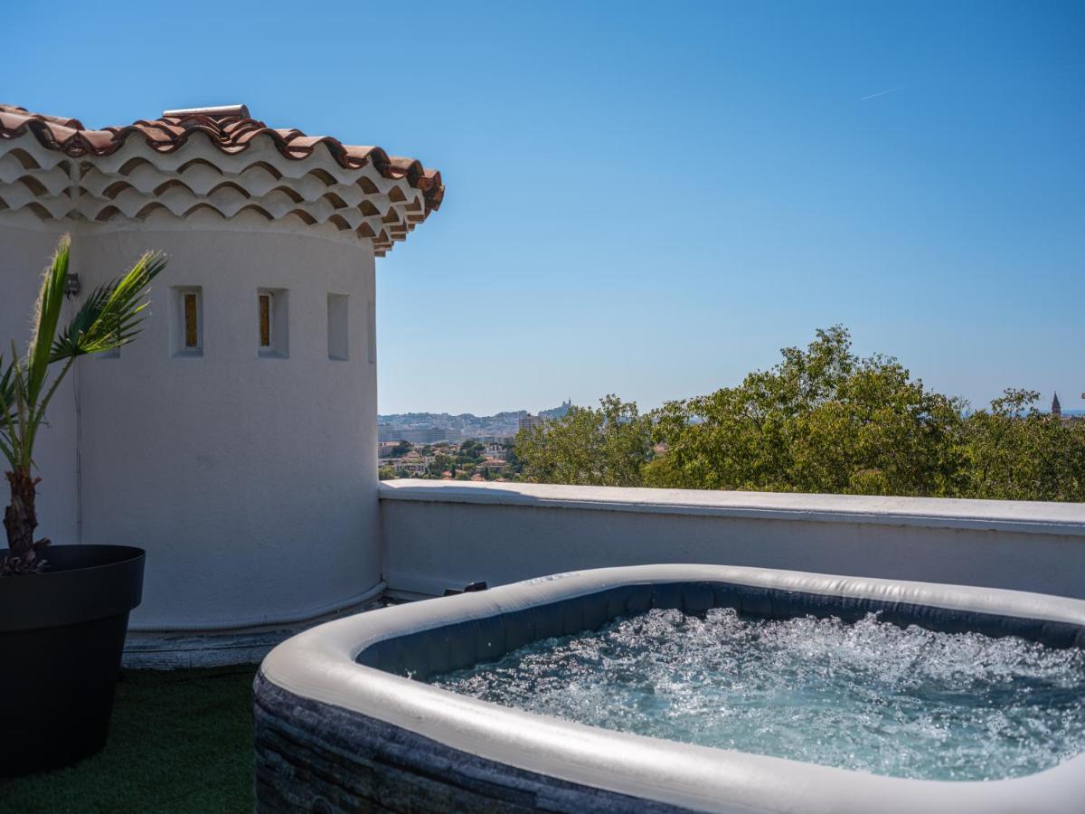 Ferienwohnung La Bastide De Saint Barnabe - Jacuzzi Terrasse Clim Wifi Parking Petanque Marseilles Exterior foto